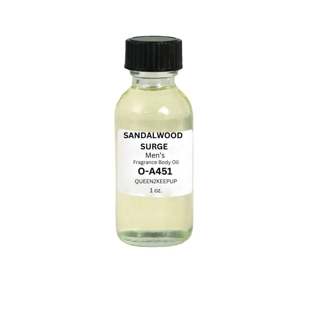 Sandalwood Surge (Men) Body Oil 1 oz Fragrance All Natural Scent